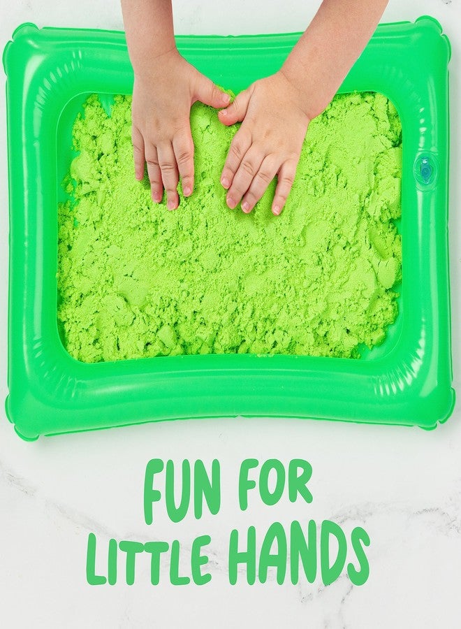 سينيوري ساند صينية أنشطة فنية صغيرة، رمل حسي، صواني رمل قابلة للنفخ، حجم صغير جدًا، تتسع لـ 2 رطل من رمل اللعب - Image 2